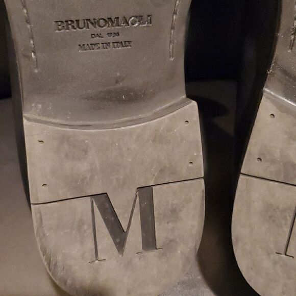 BRUNO MAGLI  Black Leather Mens Loafers - Size 11 1/2 - Picture 8 of 9